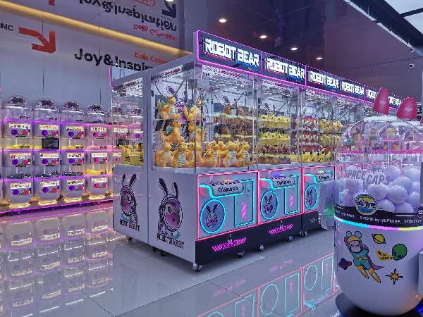Plush claw machines are the most common type on the market
