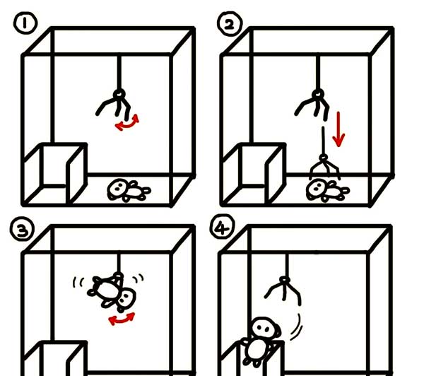 Adjust your aim based on the claw’s rotation and angle
